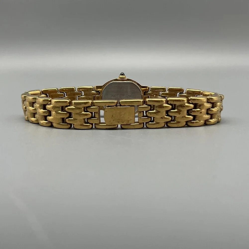 Vintage Seiko Womens Watch 15mm Gold Tone Diamond 1F20-5G19 New Battery 6.75